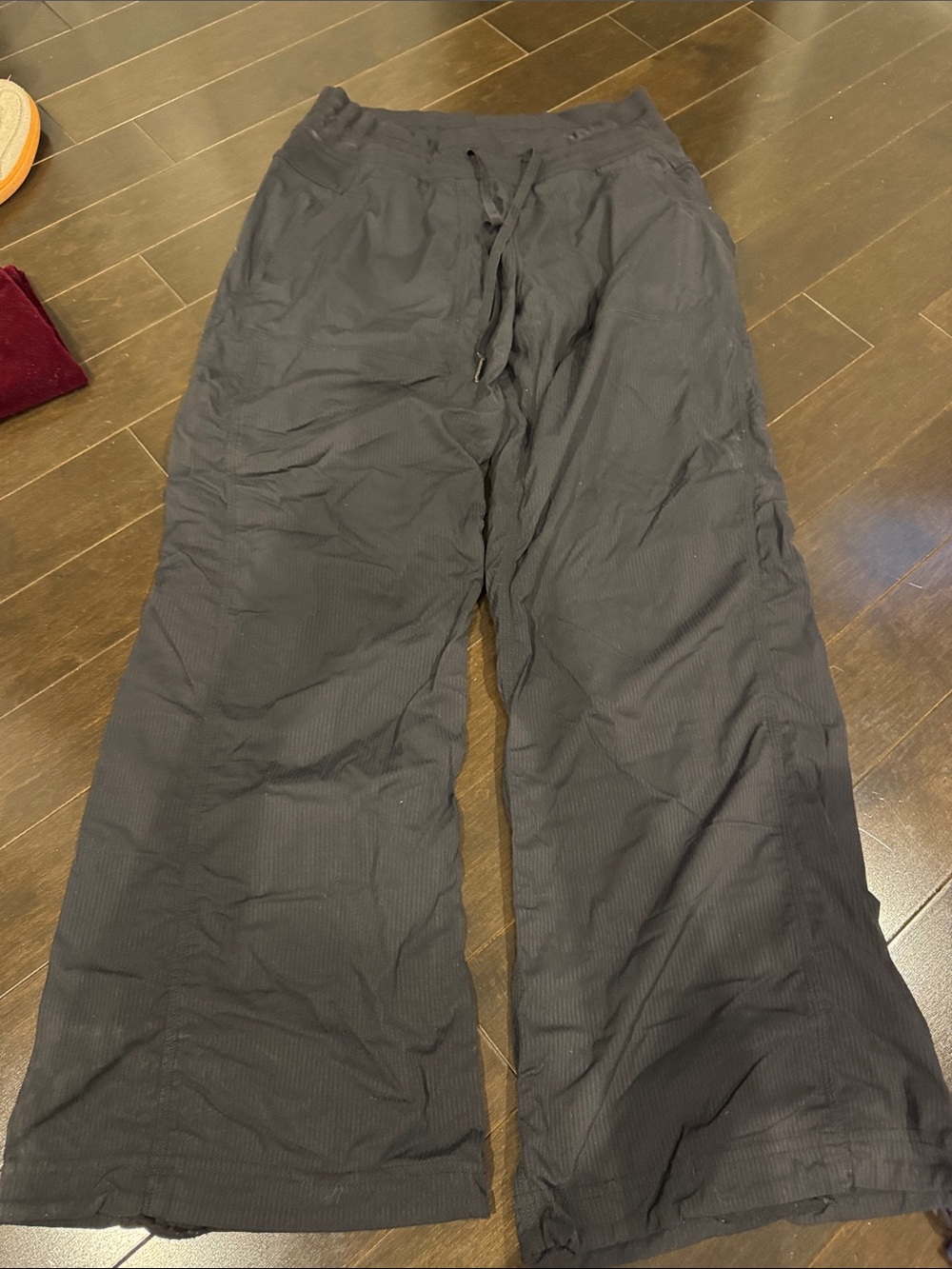 Lululemon Black Wide-Leg Drawstring Pants